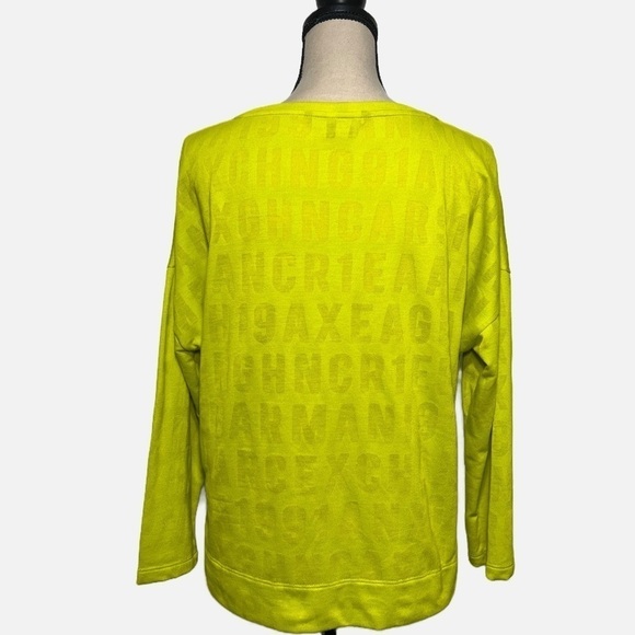 ARMANI EXCHANGE OVERSIZED CROPPED LONG SLEEVE TOP size Large - Picture 3 of 6